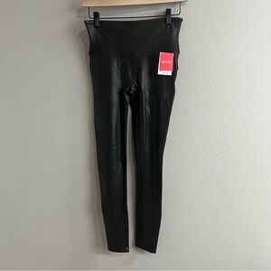SPANX‎ faux leather leggings no front seams. size M. NWT retails for $98